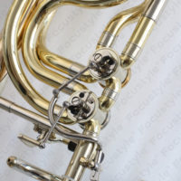 High Grade Trombone Instrument for Sale Bb/F/G/D Gold Copper Bell Bass Trombone