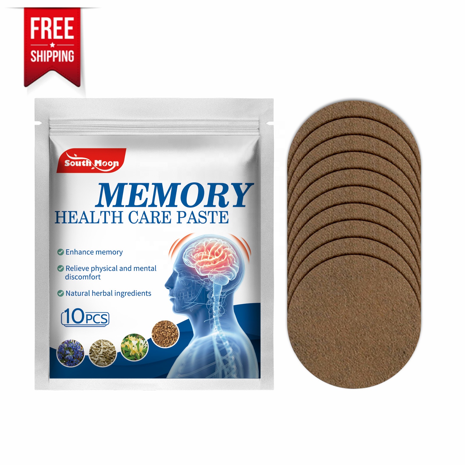 Free Shipping Traditional Chinese Medicine (TCM) Memory Health Care Paste to Enhance Memory Relieve Physical Mental Discomfort