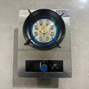 Fornello a Gas Portatile a Singolo Bruciatore 4.8kW con Accensione Elettronica in Acciaio Inox per Uso Domestico e Alberghiero - Product Image 1