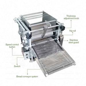 Horno de panadería Pita árabe Chapati Roti Burrito Shawarma Lavash Flat Bread Taco Maker Making Tortilla Wrap Machine para restaurante - Product Image 5