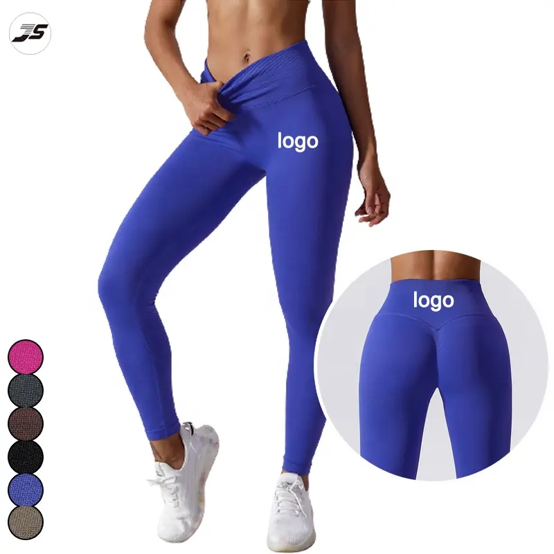 Leggings personnalisés sans couture taille haute pantalons respirants de yoga d'entraînement leggings scrunch de gymnastique pour les femmes