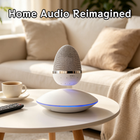 Altavoz Magnético Levitante HCNT con Forma de Huevo para Audio Inalámbrico, Decoración de Escritorio y Hogar, con 1 Año de Garantía