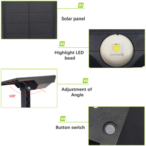 Foco LED de jardín para exteriores de 3W, ajuste telescópico, iluminación de paisaje <span class=keywords><strong>Solar</strong></span>, foco pequeño IP65 - Product Image 3