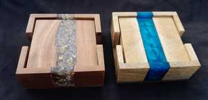 Ensemble de sous-verres en bois de haute qualité pour la décoration de table moderne, disponible à prix de gros - Product Image 2
