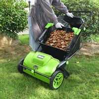 VERTAK Balayeuse manuelle haute performance sans moteur pour jardin et pelouse, chariot de nettoyage extérieur, balayeuse à feuilles à pousser