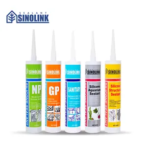 Glass Adhesive And Sealant SINOLINK Good Price Clear Rubber Sealent Glass Adhesive Glue GP Silicone Sealant