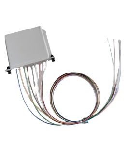Caja PLC LGX DIN con Funda de PVC de Colores, Modelo Plc 1x8, Longitud de Onda 1270-1610 para Fibra Óptica FTTH - Product Image 1