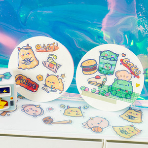 Autocollants gonflés QQ Bouncy Little Monster Strange World, 30 pièces, illustrations mignonnes, décoration DIY pour journal, Momo IP autorisé - Product Image 2