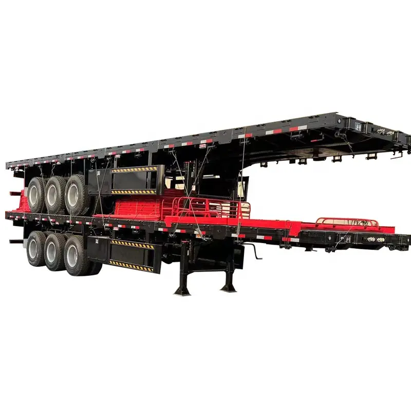 3 trục 20/40 phẳng xe tải container Chassis Trailer bán