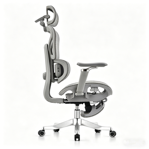 Fauteuil de bureau Sinonis de luxe moderne ergonomique avec dossier haut, accoudoirs rabattables, siège pivotant exécutif, inclinable à 360° en tissu - Product Image 6