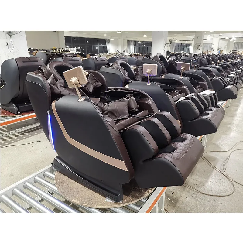 4d masaj koltuğu fabrika fuan lüks sıfır yerçekimi ayak Spa ısıtma hava yastıkları ofis koltuğu irest masaj fiyat
