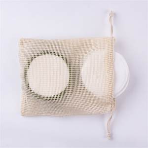 Tampons démaquillants réutilisables en <span class=keywords><strong>coton</strong></span> de bambou de qualité supérieure, sans produits chimiques, avec sac de lavage en filet, marque privée - Product Image 5