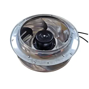 DC 250mm ventilateur brushless ventilateur centrifuge incurvé vers l'arrière pour système de ventilation