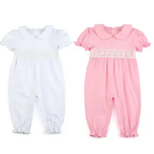 2021 New Summer Infant Baby Sequins Sleeveless Lace Ruffle Onesie Newborn Baptism Outfit Baby Photo Props