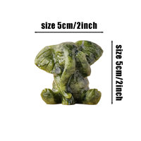 Statue d'éléphant en jade naturel Xiu en gros, paire d'éléphants porte-bonheur sculptés, décoration Feng Shui pour la maison