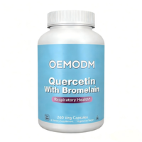 Capsules dures de Quercétine avec Bromélaïne OEM, Complément alimentaire pour le soutien du système immunitaire, Capsules végétaliennes à marque privée