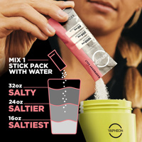 OEM Zero Sugar Raspberry Salt Electrolyte Stick Packs High Sodium Potassium Magnesium Keto Paleo Vegan Hydration Drink Mix