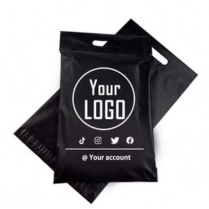 Wholesale Custom Recycled Poly Mailer Thick Handle Mailing Bag with Plastic Packaging for Shipping for Couriers Shoe <b>Box</b> - Product Image 2