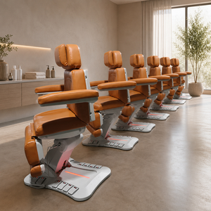 Table de massage électrique réglable pour soins du visage, lit de spa motorisé pour cils avec commande au pied pour salon - Product Image 2