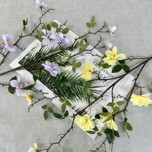 Fleurs artificielles de camélia en soie de 93 cm pour la décoration intérieure et les accessoires de photographie - Product Image 3