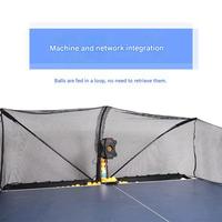 Robot de tennis de table Huipang S6 Pro, machine de service automatique de ping-pong avec lanceur de balles d'entraînement à double rotation et récupération de balles