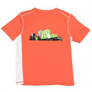 Custom High Quality 100% Polyester Screen Print Color Block Advertising T-Shirt Athletic Travel Event Sports Quick Dry t Shirt