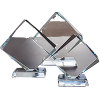 Trophée en cristal transparent en forme d'iceberg pour gravure laser, vente en gros, récompense
