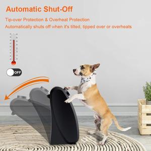 Lonove Mini Electric Heater 1500W PTC Desktop Space Heater For Home Office Dormitory Heating With Safety Tilt Protection - Product Image 4