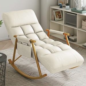 Sillón Mecedora Sofá Perezoso Tela Técnica Leathaire Butaca Individual <span class=keywords><strong>Chaise</strong></span> <span class=keywords><strong>Longue</strong></span> Reclinable - Product Image 5