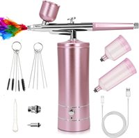 Nouveau Portable Air Brush Spray Gun Sans Fil Airbrush Compresseur pour Maquillage Nail Art Gâteau Décoration Air Brush Ombre Nail Machine