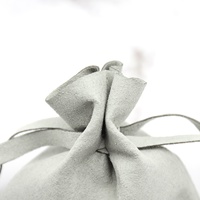Bestpackaging 8*8CM Cordon Bijoux pochette sac bijou emballage sac microfibre cuir bijoux cadeau sac logo personnalisé
