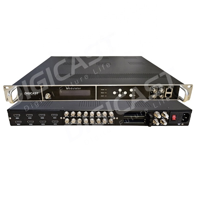DMB 24E CI Trans Modulator DVB Multi Channels Tuners to DVB C DVB T ATSC ISDB CI CAM Slot Module Modulator