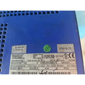 Controlador de Motor Kollmorgen Servostar 600, 48 V CC, 100 W, IP20, Fabricado en Alemania - Product Image 2