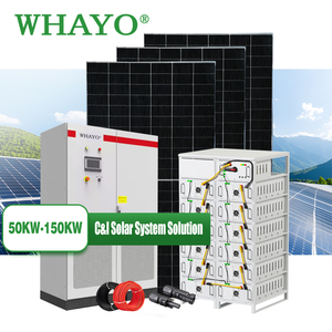 Système <span class=keywords><strong>solaire</strong></span> photovoltaïque complet Whayo 100KW 150KW, <span class=keywords><strong>kit</strong></span> complet 30KW 50KW 80KW, système de stockage de <span class=keywords><strong>batterie</strong></span> au <span class=keywords><strong>lithium</strong></span> LiFePO4 hors réseau hybride - Product Image 1