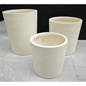 กระถางต้นไม้ขนาดใหญ่สำหรับกลางแจ้งสำหรับโรงแรม, กระถางขนาดใหญ่สำหรับภายนอก, กระถางดอกไม้, กระถางไฟเบอร์เคลย์สำหรับจัดสวน - Product Image 3