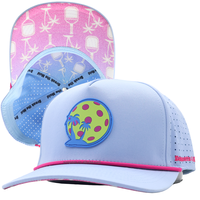 Casquettes de baseball personnalisées pour hommes à visière plate avec logo en PVC, casquettes de golf perforées découpées au laser, casquettes imperméables Hydro Trenches