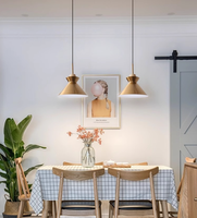 Light Luxury Brass Dining Pendant Light Industrial Style Light Covers for Commercial Hot Pot Barbecue Restaurants