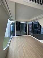 Villa Modulaire de Luxe Moderne en Acier, Capsule de Camping, Système Intelligent, Maisonnette Conteneur