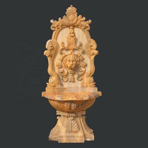 Elegant Antique Beige Stone Wall Fountain with Waterfall Feature Handmade <strong>Home</strong> <strong>Decor</strong> <strong>Item</strong> - Product Image 6