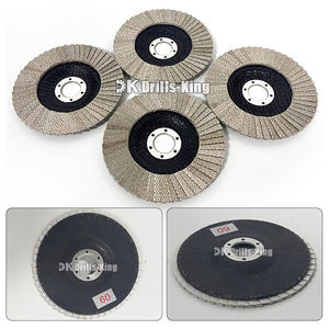 4, 4.5, 5 "Disque à lamelles diamantées Meules de ponçage <span class=keywords><strong>pour</strong></span> céramique <span class=keywords><strong>Ponceuse</strong></span> <span class=keywords><strong>Carrelage</strong></span> Pierre Verre Béton Granit - Product Image 2