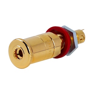 RASANTEK OEM ODM TE004 Bornes de connexion pour haut-parleur en laiton, prises banane femelles plaquées or pour amplificateur Hi-Fi - Product Image 3