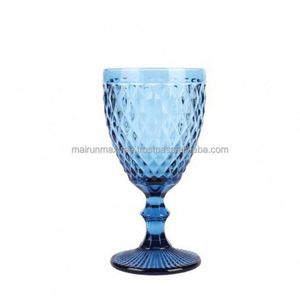 Copa de Vino de Cristal Transparente Personalizada al por Mayor, Color Rosa y Azul, Estilo Americano Clásico, Doble Pared, 320ml/350ml - Product Image 2
