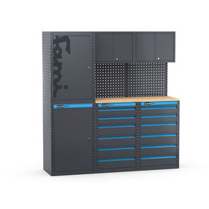 Fami Garage 391 G01 Meuble d'atelier 1824mm avec 2 armoires et 2 tiroirs - Product Image 1