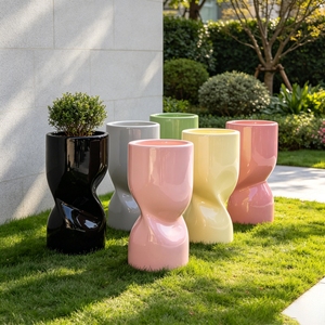Macetas de Resina Personalizadas A01, Floreros, Maceteros para Exteriores, Balcón, Jardín, Centro Comercial, Oficina, Decoración Artística Pública - Product Image 1