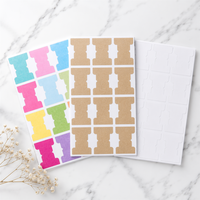 Marcadores de Índice Estéticos Morandi con Superficie para Escribir, Marcadores de Página Plegables para Bullet Journal y Planificador