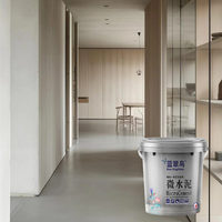 Peinture microciment finition satinée brillante, couche de finition lisse pour murs de salle de bain, cabines de douche, zones autour des baignoires et toilettes.