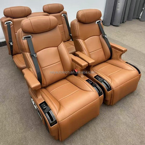 โรงงานขายส่ง LXRV เบาะหลังรถยนต์หนังหรูหรา 3 ที่นั่ง สีเบจดำ สำหรับ V260 V Class ราคาถูก - Product Image 1