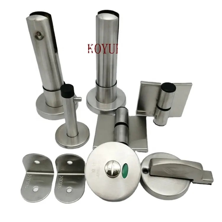 Strong brand SUS 304 used bathroom public toilet cubicle partition hardware