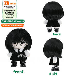 Poupée en peluche <span class=keywords><strong>de</strong></span> personnage en <span class=keywords><strong>mohair</strong></span> <span class=keywords><strong>de</strong></span> haute qualité avec coton biologique, poupée d'idole Kpop, peluche personnalisée <span class=keywords><strong>de</strong></span> 20 cm - Product Image 5