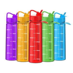 RTS 900ml 30oz High Quality BPA Free Tritan Plastic Sports Water Bottles Botella Deportiva